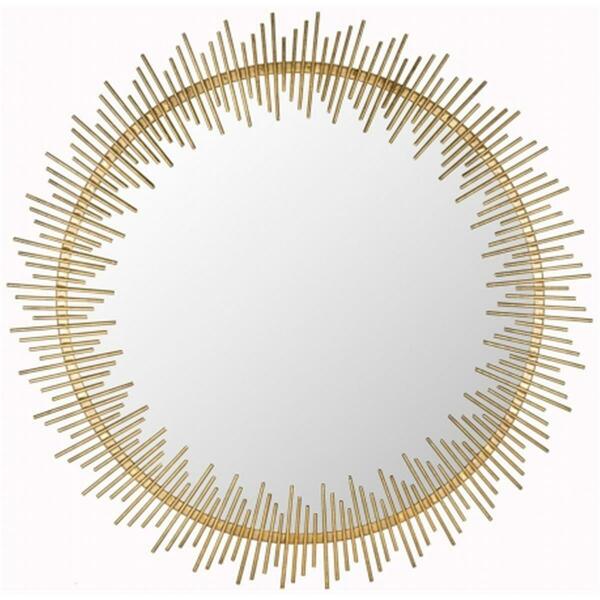 Safavieh Sunray Circle Mirror- Antique Gold - 30 x 1.5 x 30 in. MIR4022A
